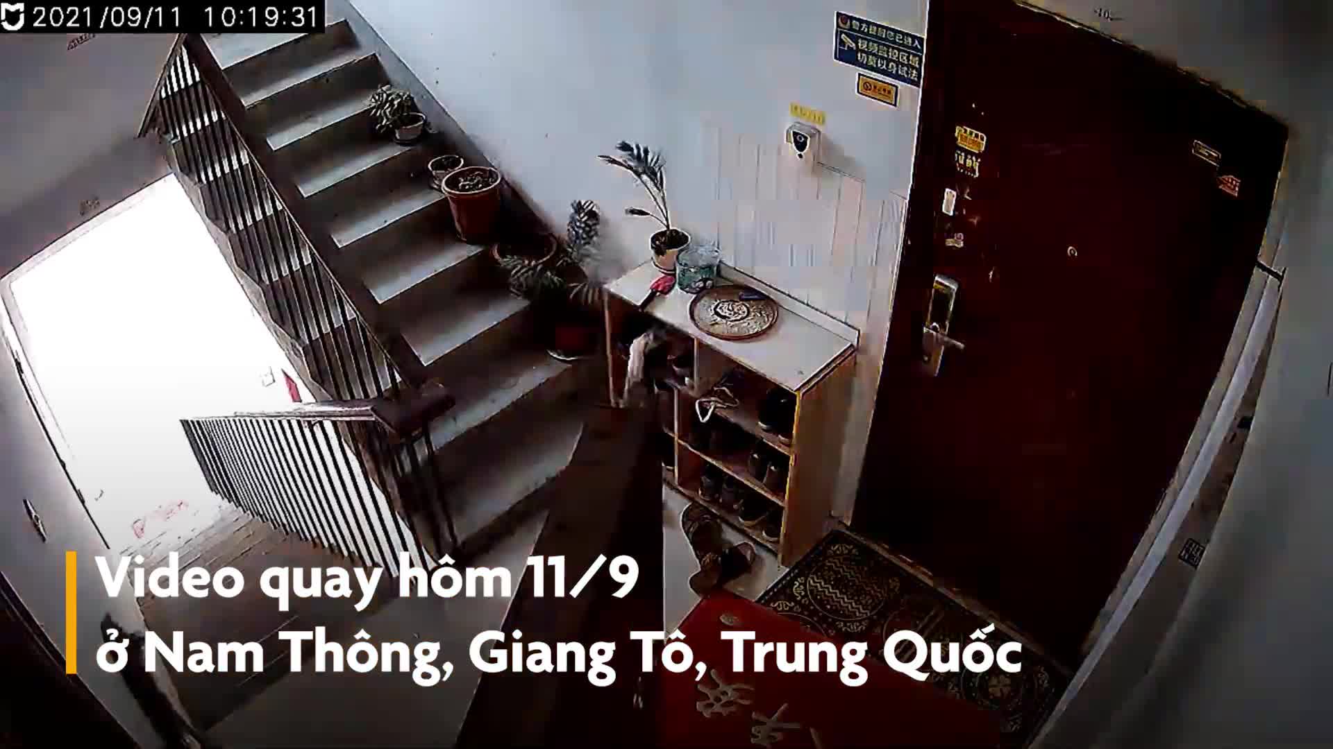 Cộng đồng mạng - Video: Thót tim cảnh người đàn ông lôi bình gas đang bốc cháy ra khỏi căn hộ 
